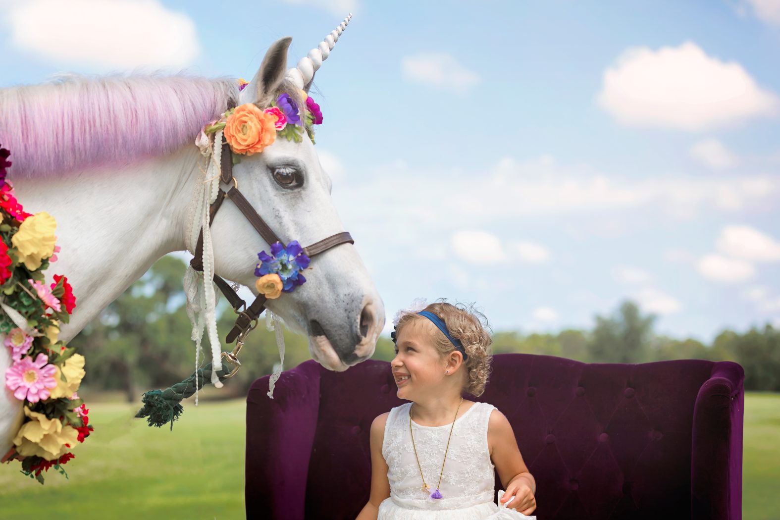 unicorn and child